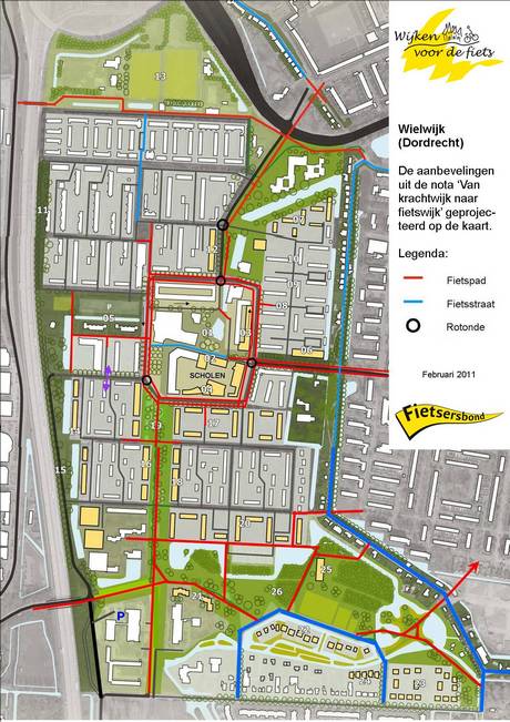 Fietsvriendelijke krachtwijk Wielwijk Dordrecht Fietsersbond Wijken voor de Fiets