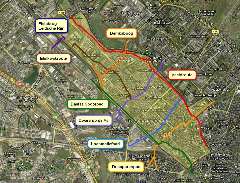Gewenst Fietsnetwerk Utrecht Noordwest