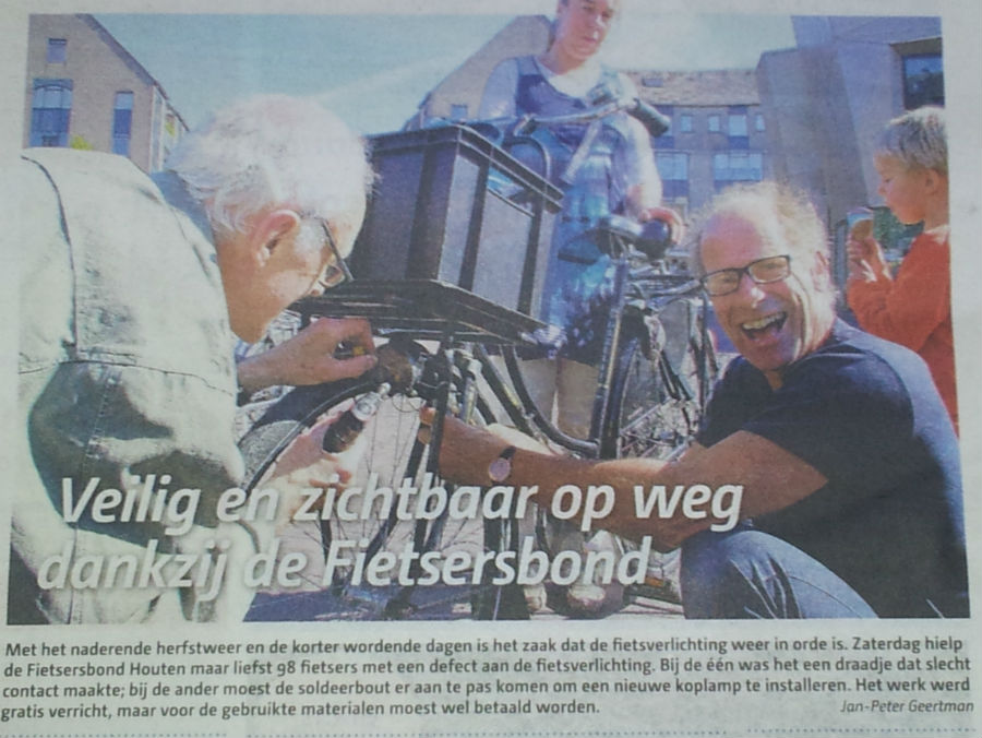 Houten in de krant Houten in de krant