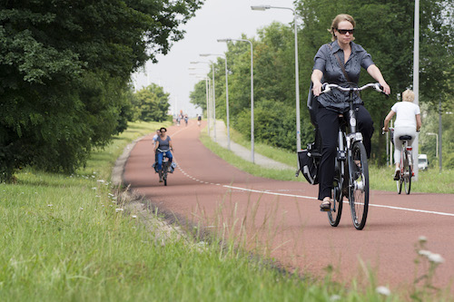 Foto: Snelfietsroute Rijnwaalpad