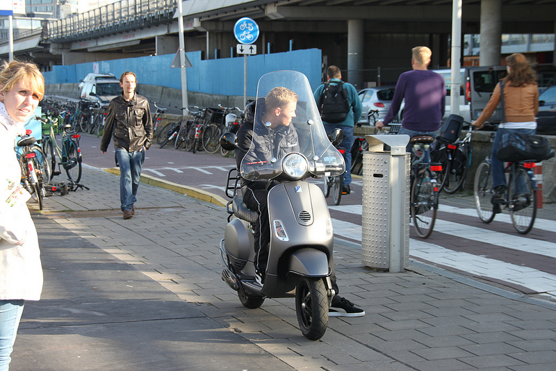 Scooter in Amsterdam