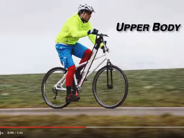 Kleurrijke varibikefietser