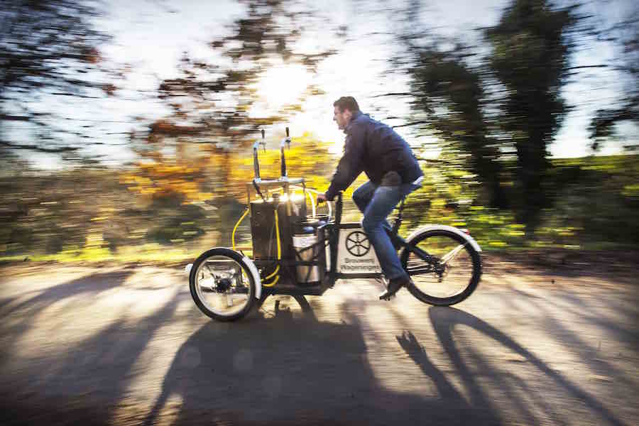 bierbakfiets van Brouwerij Rad van Wageningen met Stefan Duurkoop