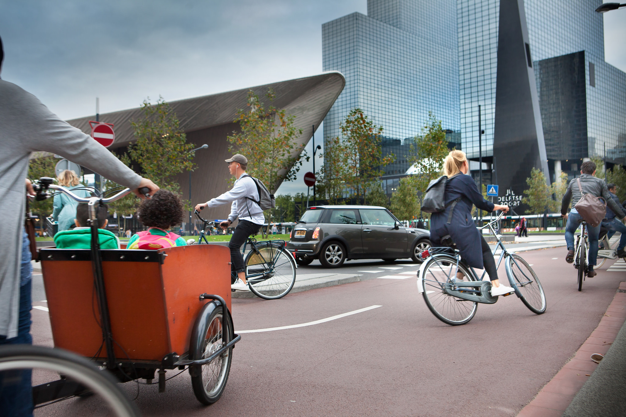 Drukte in Rotterdam