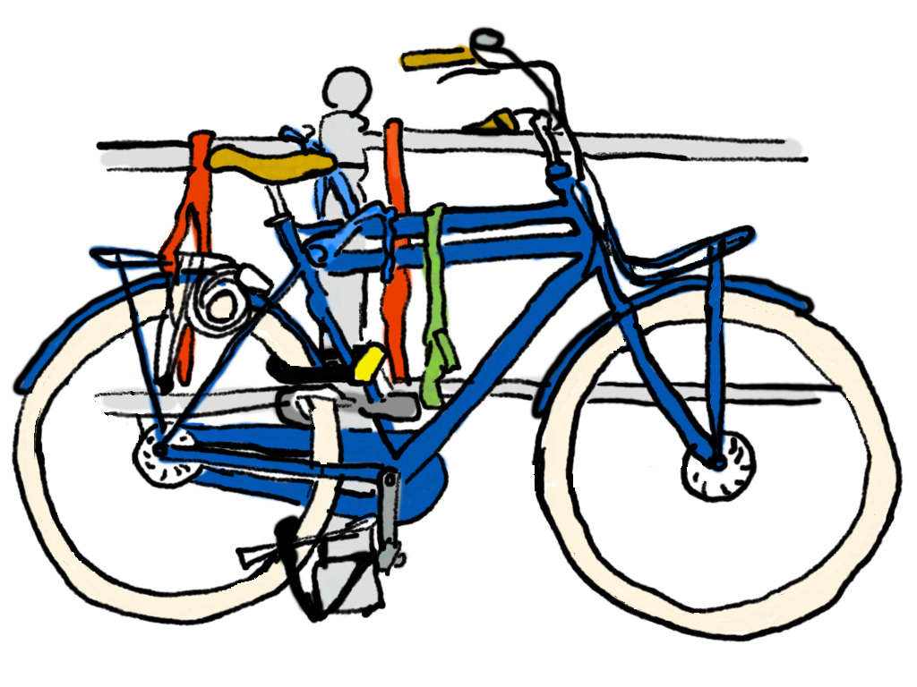 Fiets goed vastgemaakt