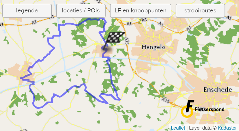 Rondje Delden in de Routeplanne