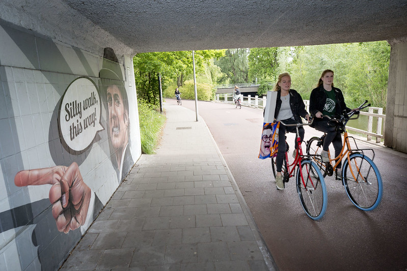 groene fietsroutes eindhoven fietstunnel john cleese