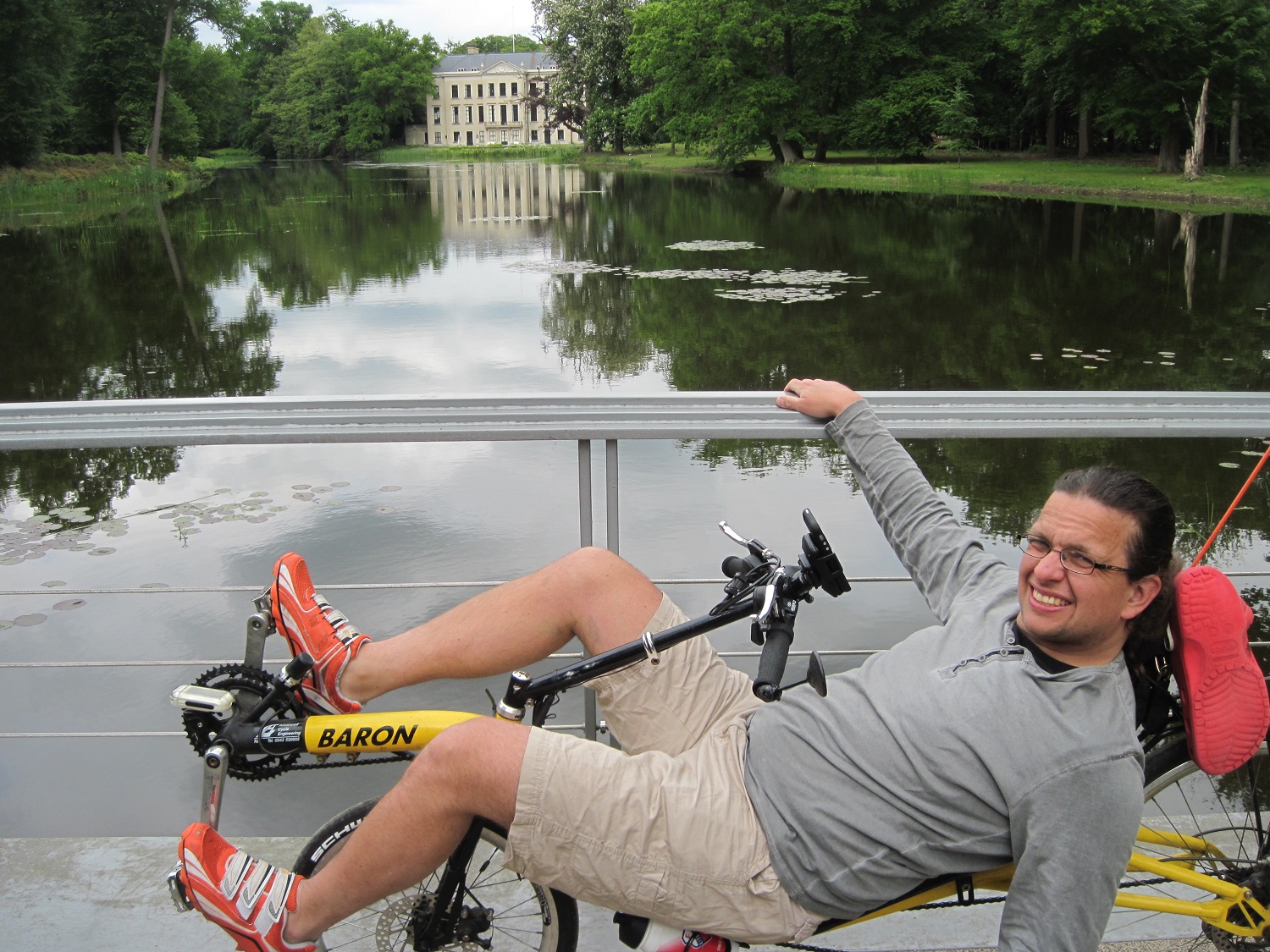gele baron ligfiets