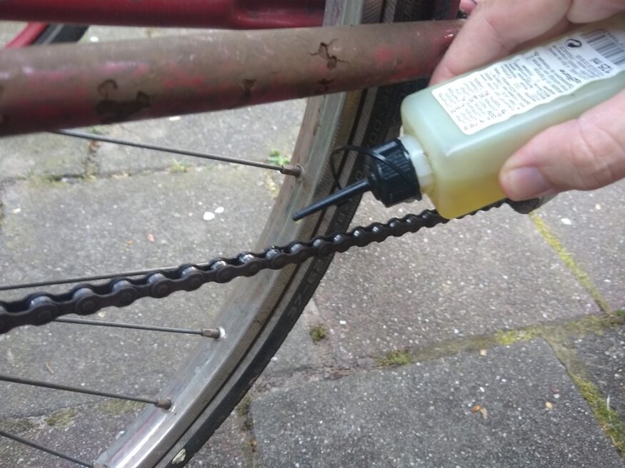 fietsketting smeren