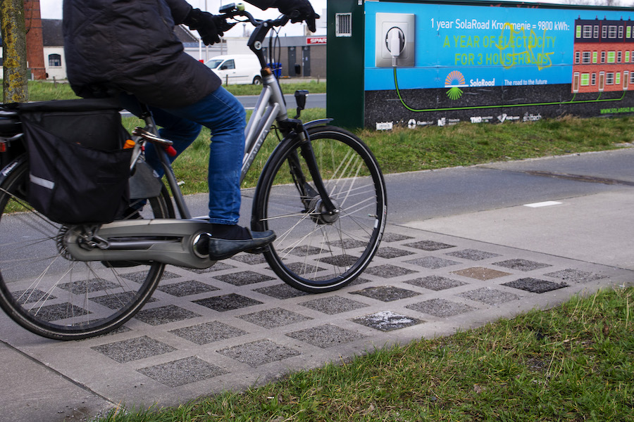 Proefvlakken oude SolaRoad bij Krommenie