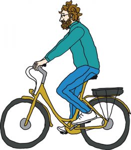 fietshouding lichtjes voorover