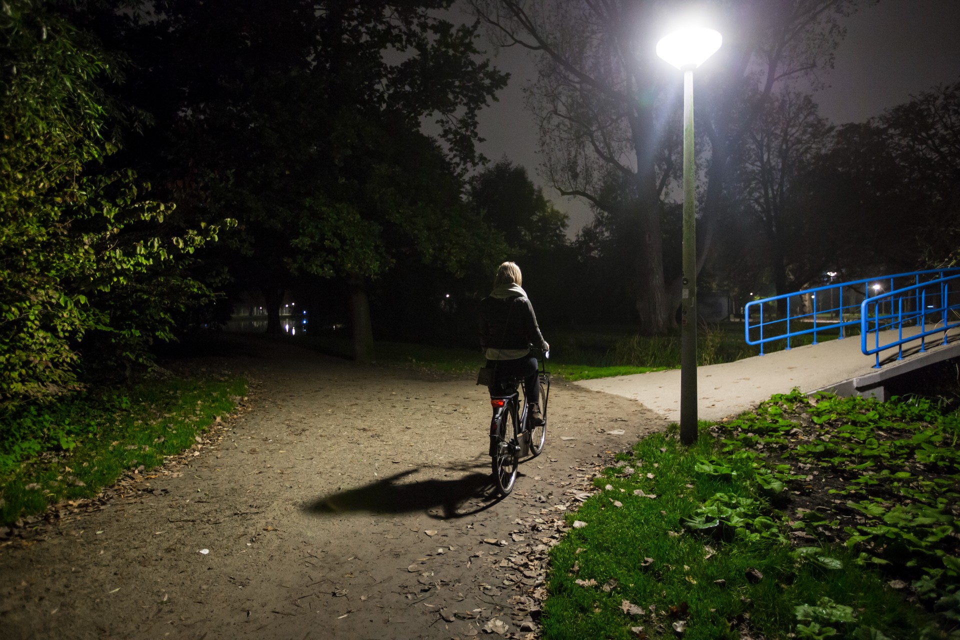 Fietsen in het donker