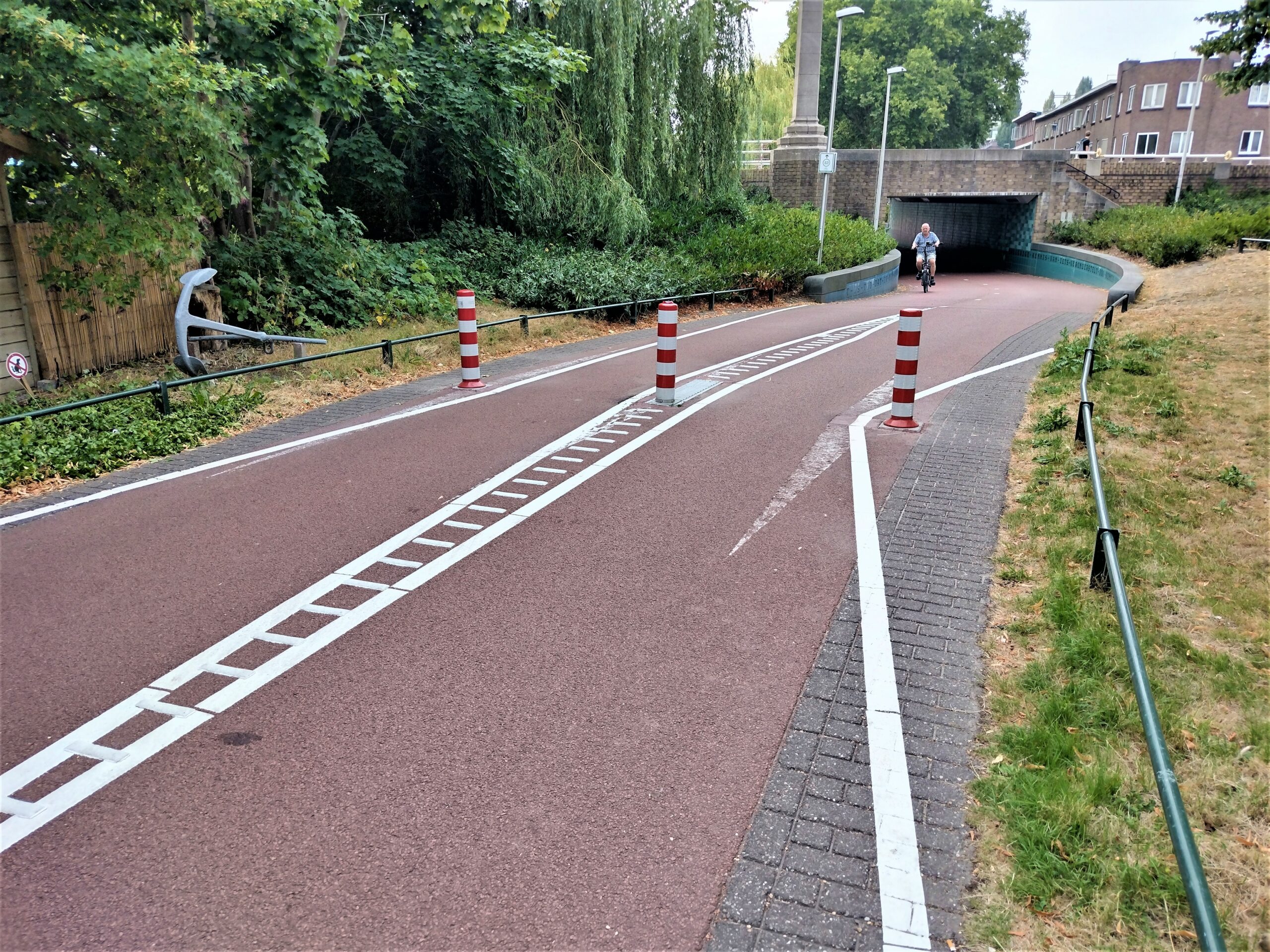 Paaltjes met markeringen