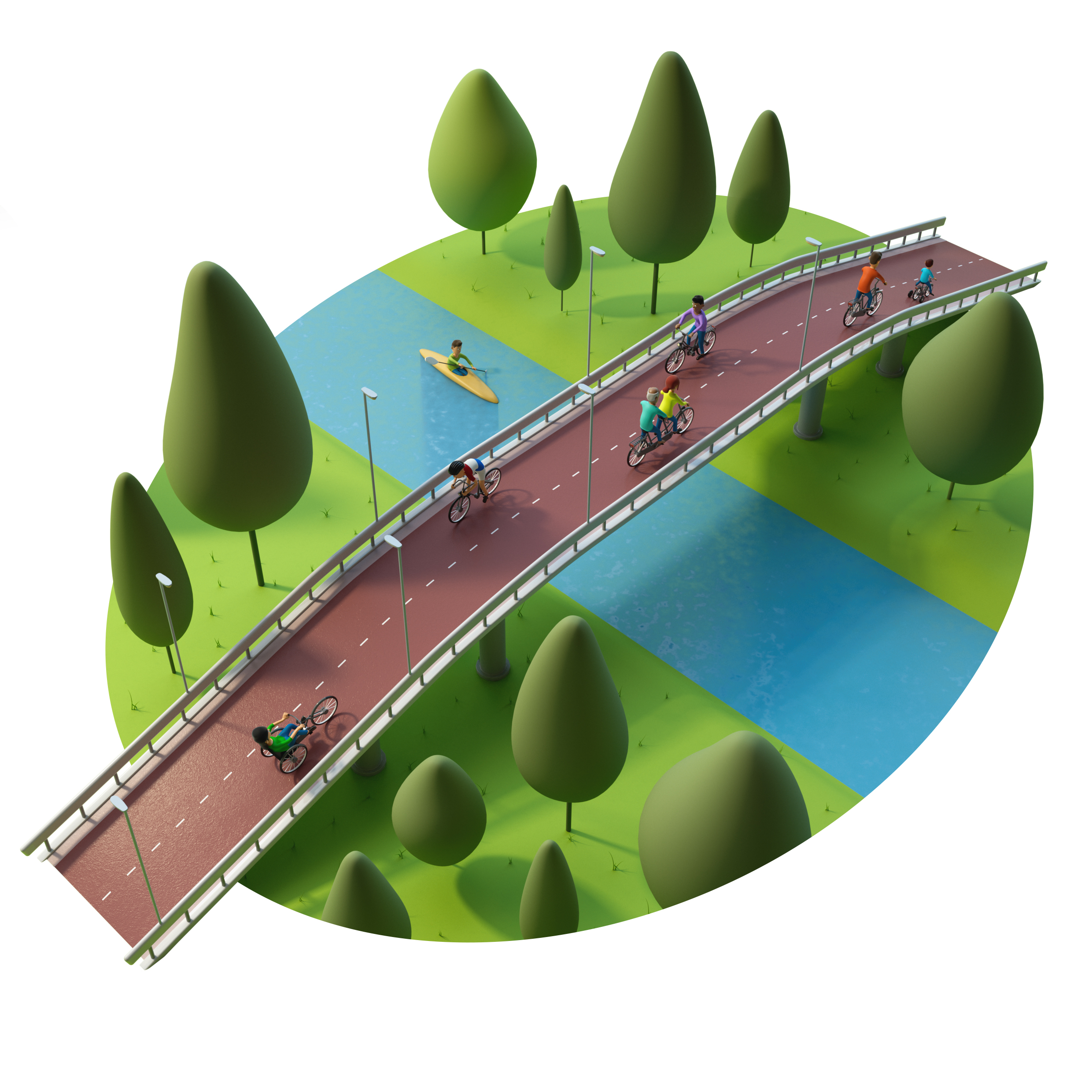 Een voorbeeld van een goede fietsbrug