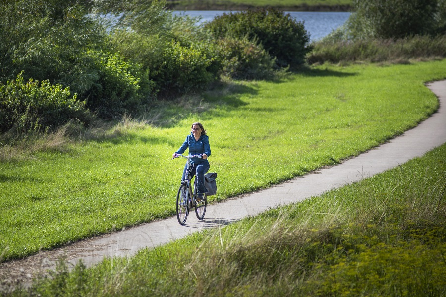 Lekker fietsen door het groen