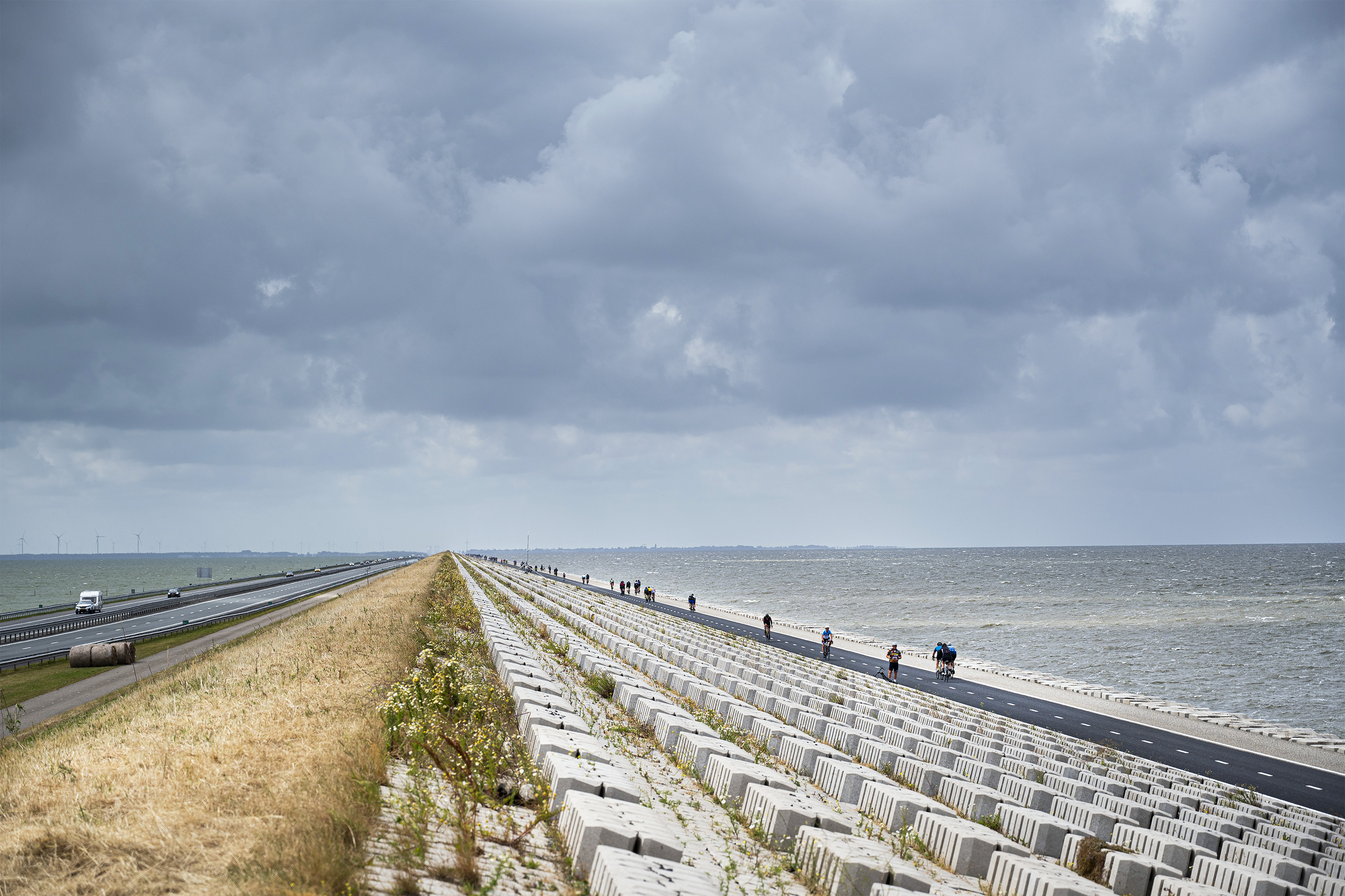 Op 1 en 2 juli 2023 was het fietspad over de Afsluitdijk eenmalig geopend.