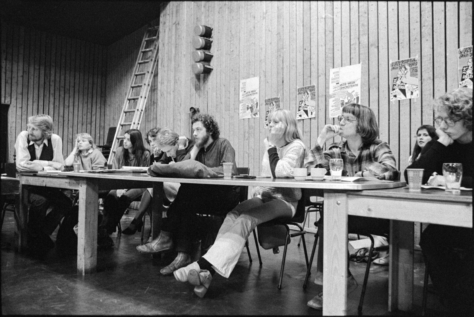 Ledenraad in 1978. Foto Wim Wiskerke.