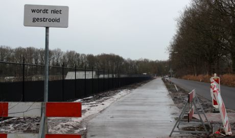 Eerste fase fietspad Asschatterweg Eerste fase fietspad Asschatterweg