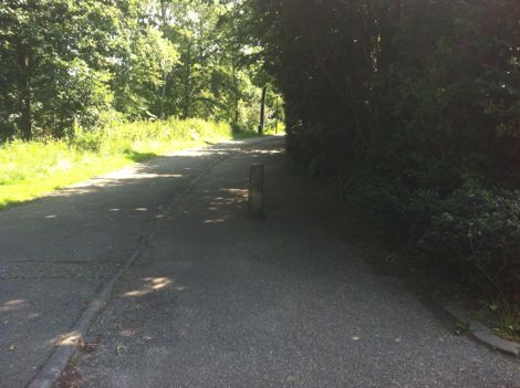 Fietspaaltje op Alpenpad