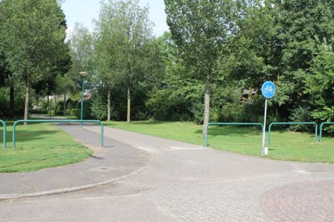 De nieuwe situatie aan de Eikenlaan