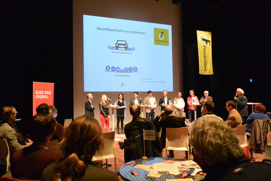 Politici bij debat Fietsersbond Nijmegen