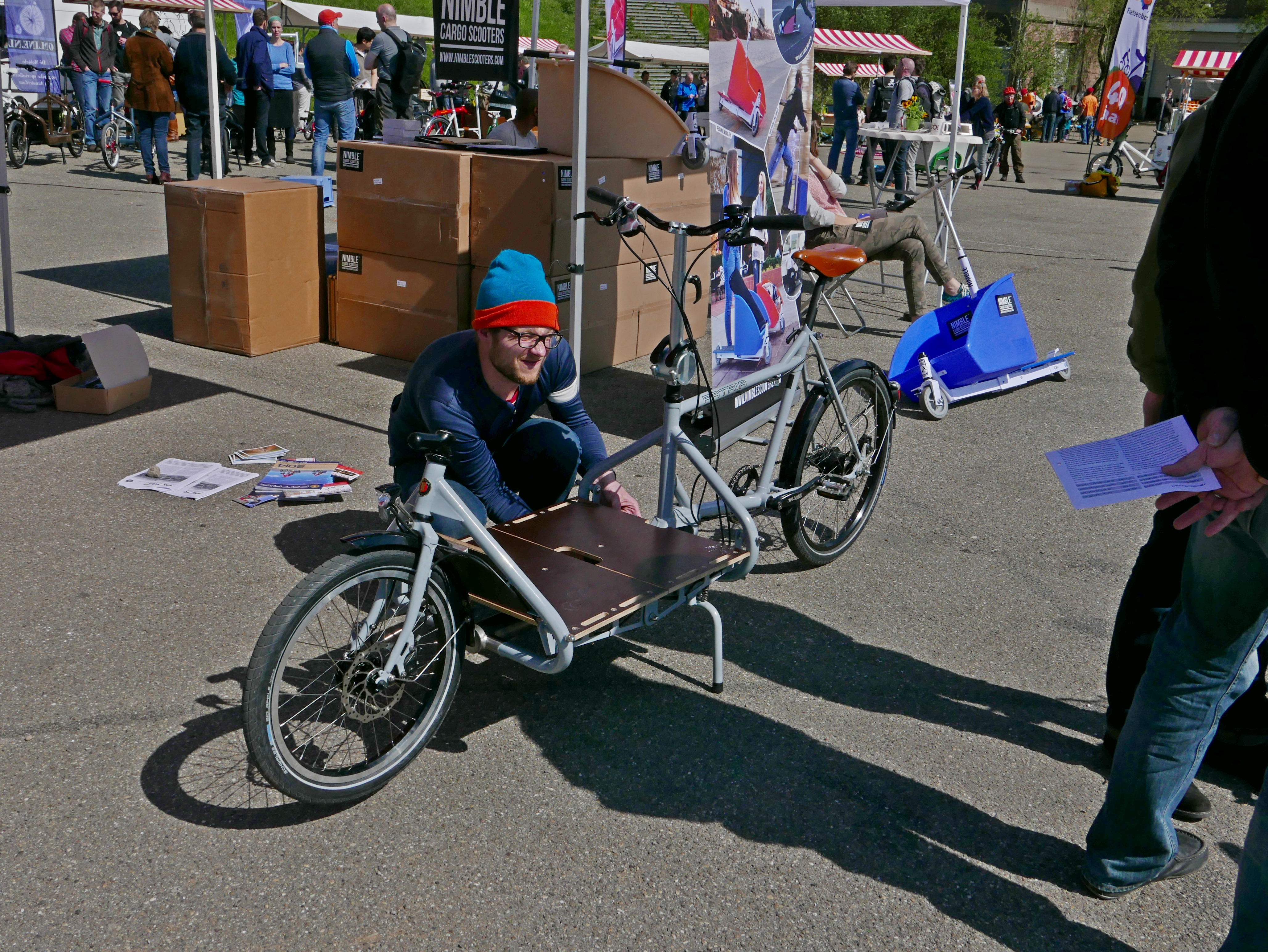 uitklapbare transportfiets