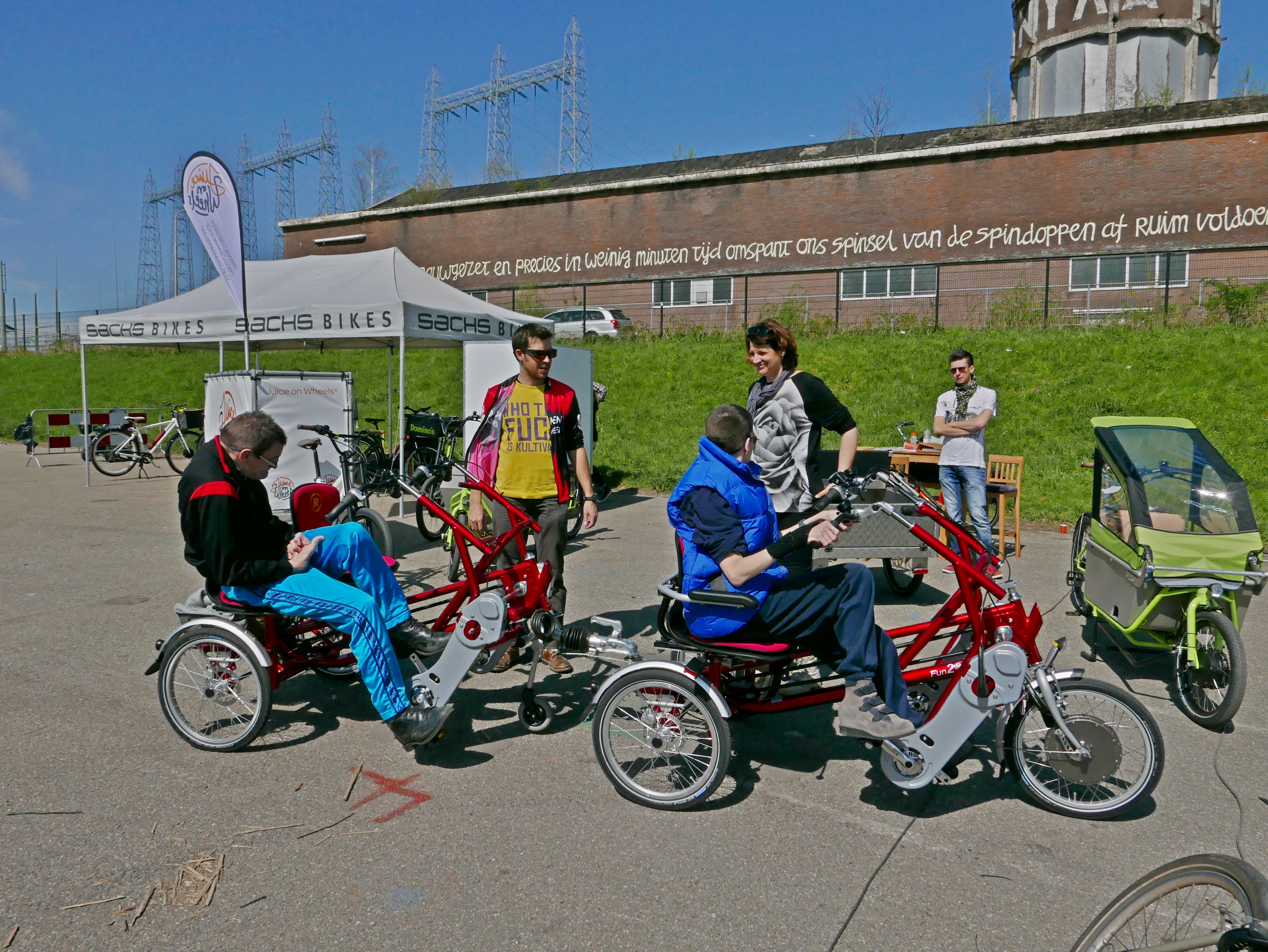 bakfietstreintje bij Bakfietstreffen