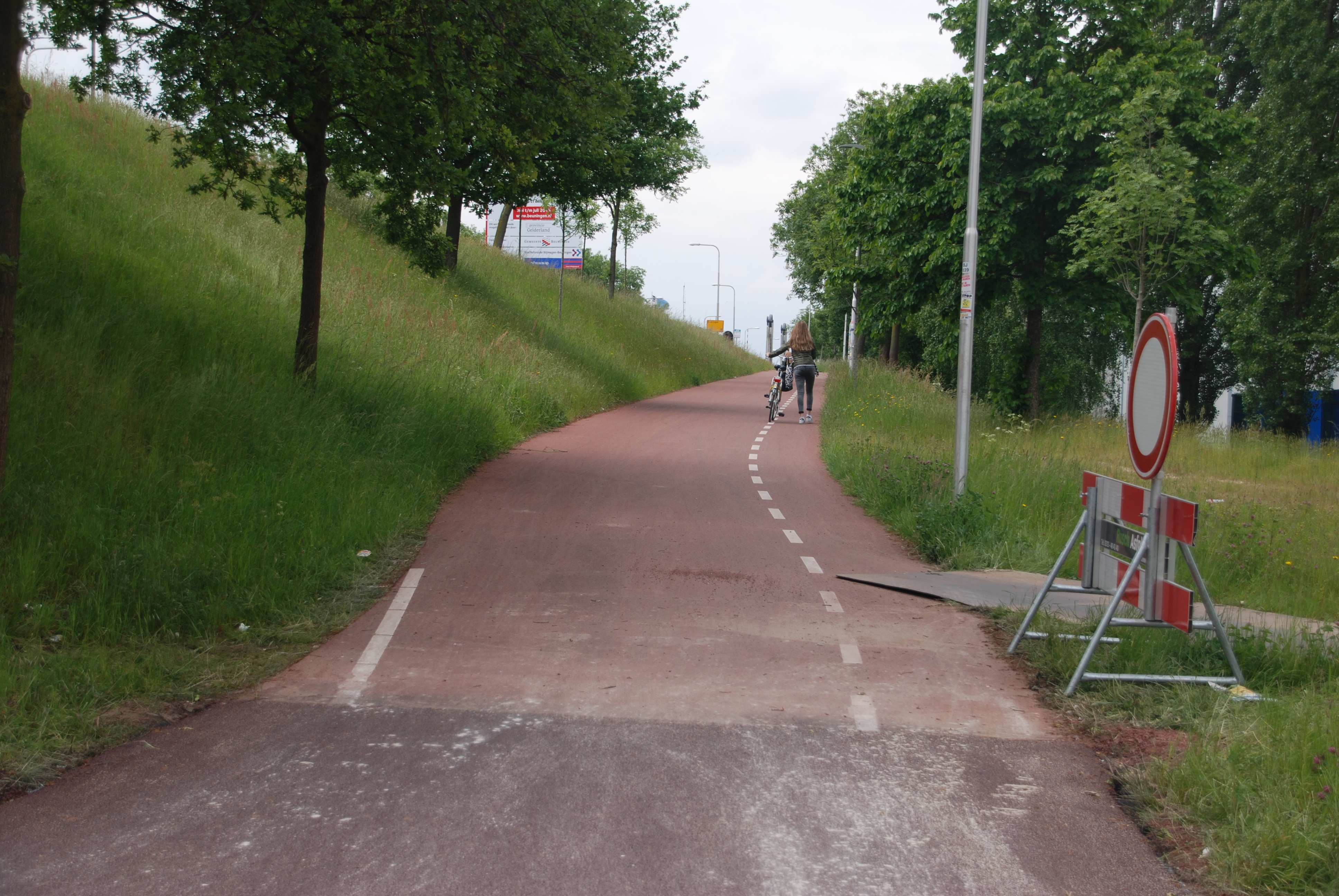 Herstel snelfietsroute Nijmegen - Beuningen 3 Mooi glad, rood asfalt 3