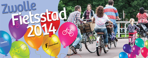 Fotocollage Zwolle Fietsstad 2014