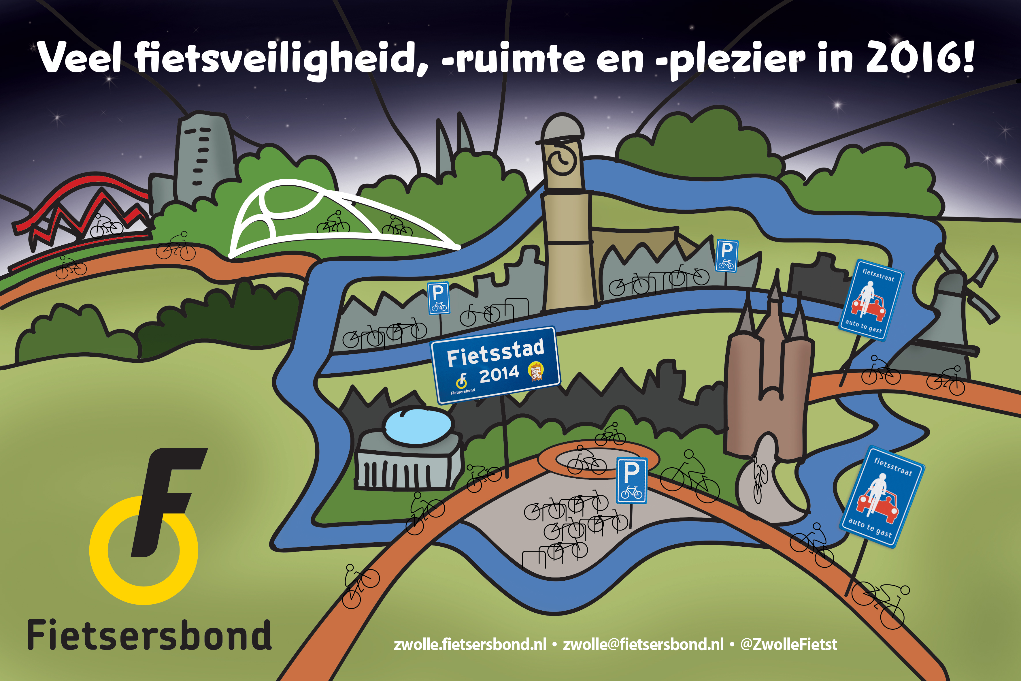 Nieuwjaarswens Fietsersbond-Zwolle