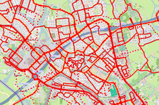 Strooiroute kaart Zwolle