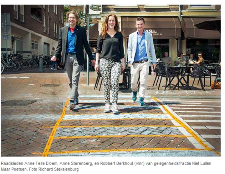 Stoepkrijt zebrapad