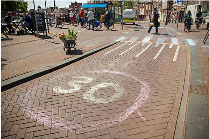 van Stoepkrijt een Zebrapad