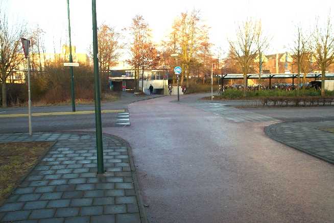 fietsroute naar station veenendaal west